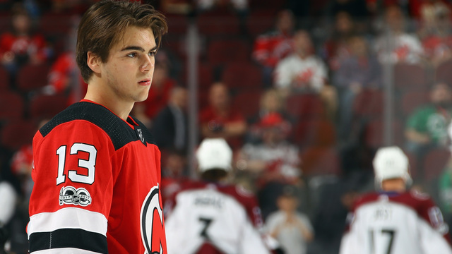 Devils' Hischier flashes superstar potential in debut