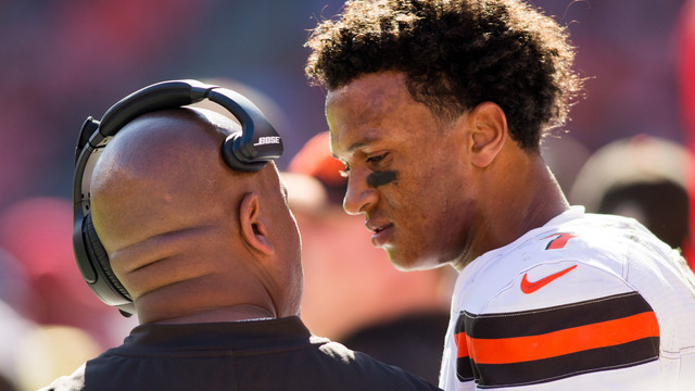 Browns' Kizer to start vs. Titans after 1-game benching