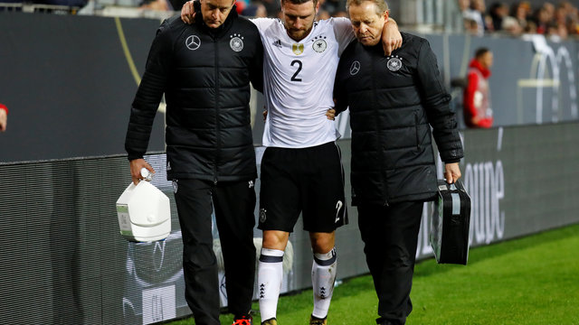 Germany's Low suspects Mustafi suffered muscle tear