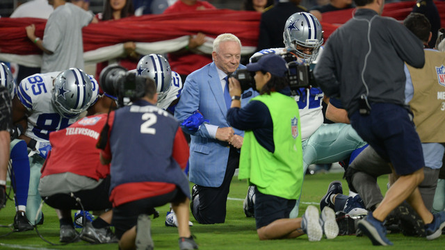 Jerry Jones: Any Cowboys player disrespecting flag is not allowed to play