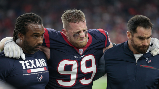 Watt ruled out of game vs. Chiefs with left knee injury