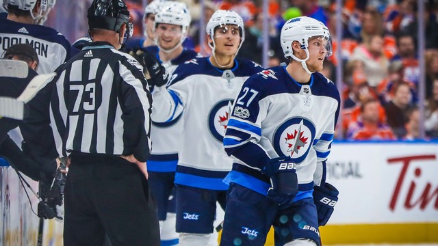 Watch: Nikolaj Ehlers' natural hat trick lifts Jets past Oilers