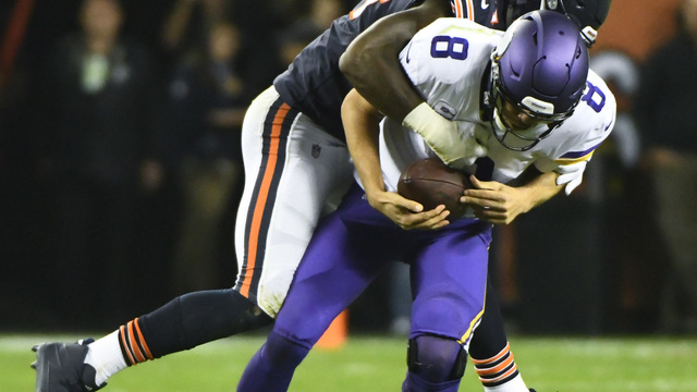 Zimmer: Bradford aggravated knee injury in win over Bears