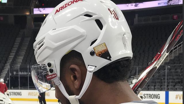 Coyotes to wear 'Vegas Strong' decal for Golden Knights' home opener