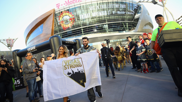 Views from Vegas as the Golden Knights play 1st home game