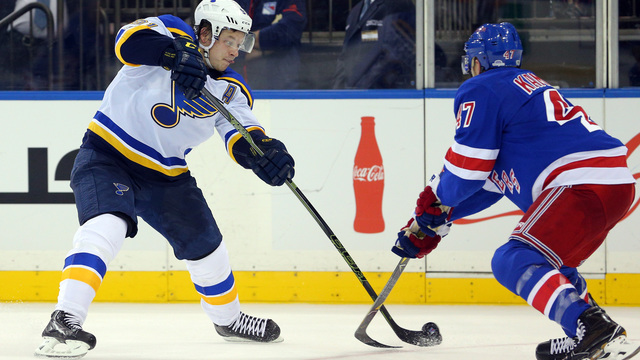 Blues stay undefeated with road victory over Rangers
