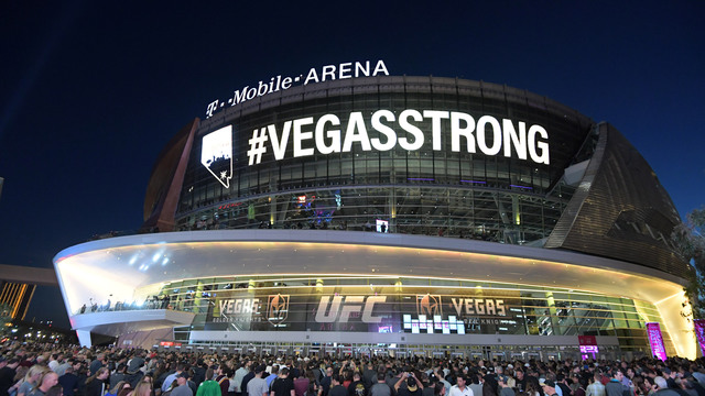Watch: Golden Knights' players introduced with Vegas first responders