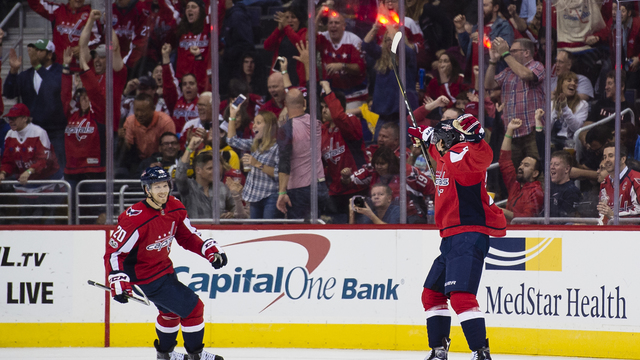 Watch: Capitals' Djoos tees up 1st NHL goal in debut