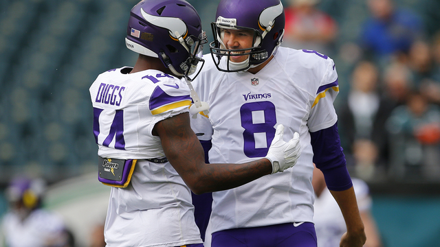 Vikings' Diggs, Bradford ruled out for Sunday's game vs. Packers