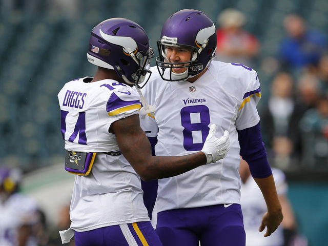 Vikings' Diggs, Bradford ruled out for Sunday's game vs. Packers