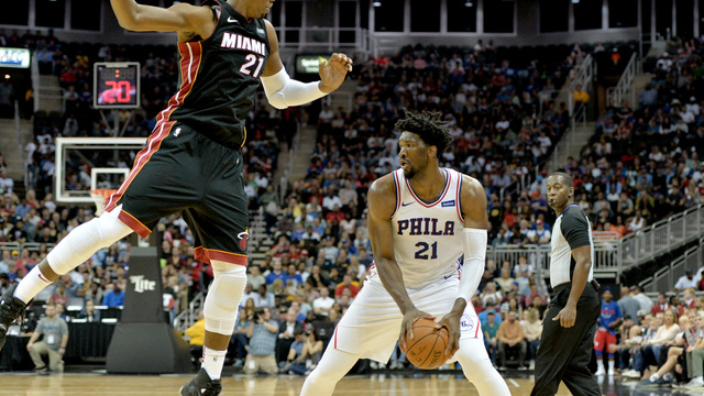 Watch: Embiid roasts Whiteside, says he 'can't guard him'