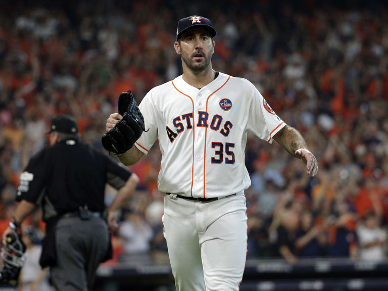 Verlander sets postseason career high with 13 Ks in complete game win