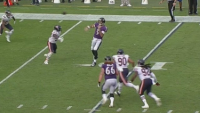 Look: Flacco throws pass well beyond line of scrimmage
