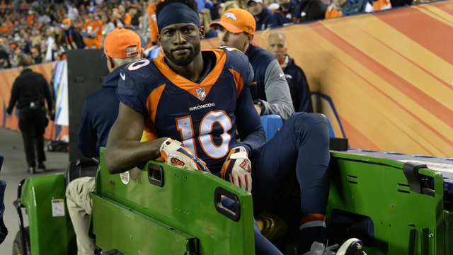 Broncos' Sanders upgraded to day to day with ankle injury
