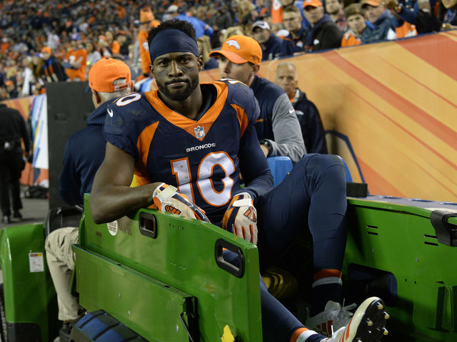 Broncos' Sanders upgraded to day to day with ankle injury