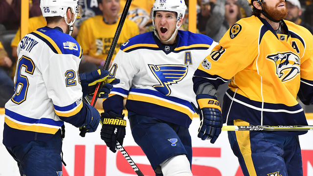Blues' Steen to make season debut following hand injury