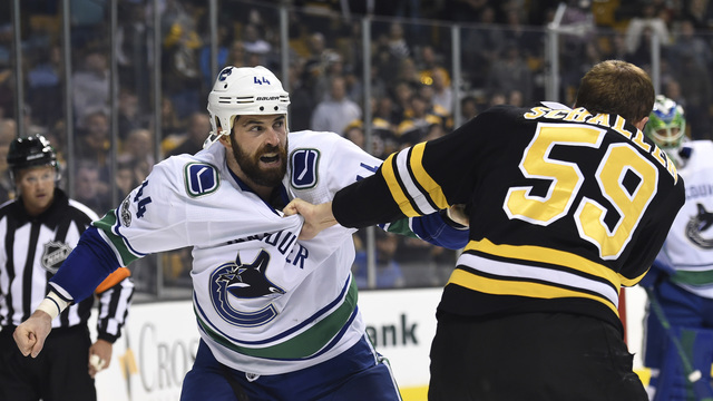 Canucks' Gudbranson suspended 1 game for boarding Bruins' Vatrano