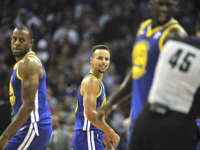 Curry fined $50K, avoids suspension for mouth guard toss