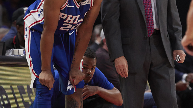 Agent: Fultz 'can't raise up his arms to shoot' due to shoulder injury