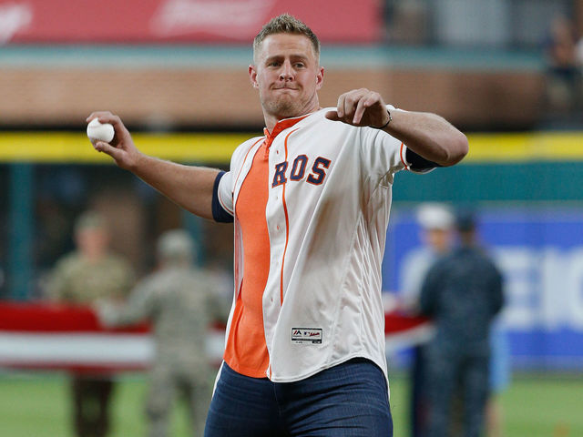 Texans' Watt to throw out 1st pitch before Game 3