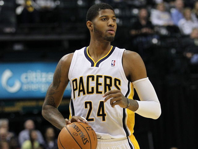 Look: Paul George sends flowers to woman he kicked ball at