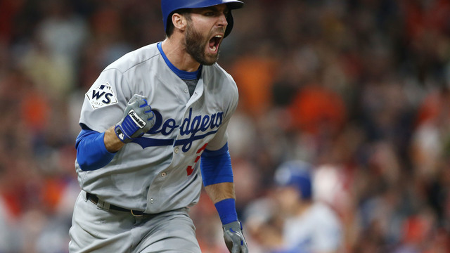 Watch: With Dodgers down to final strike, Taylor ties up insane Game 5