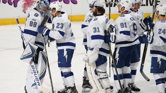 Vasilevskiy earns 9th straight win as Lightning tame Panthers in wild affair