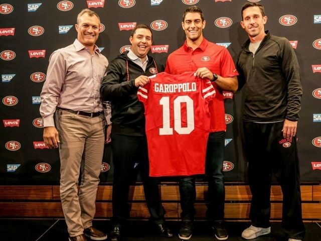 49ers' Shanahan: Garoppolo became available 'to our surprise'