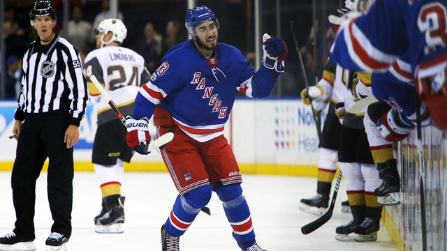 Zibanejad helps Rangers rally past Golden Knights