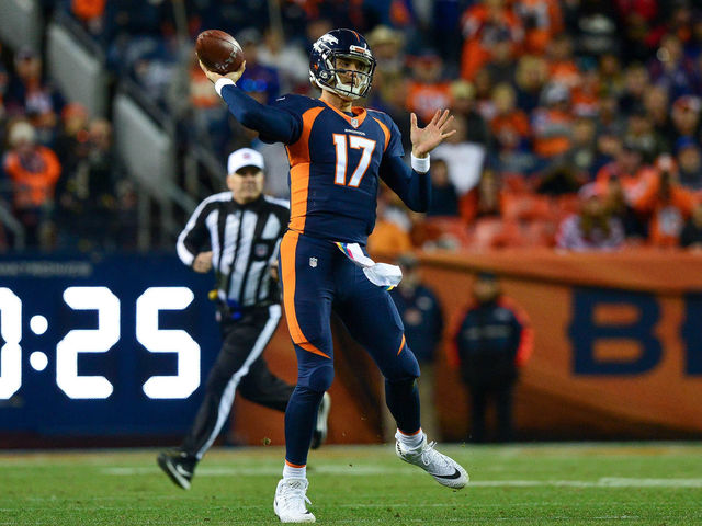 Report: Broncos to start Osweiler vs. Eagles