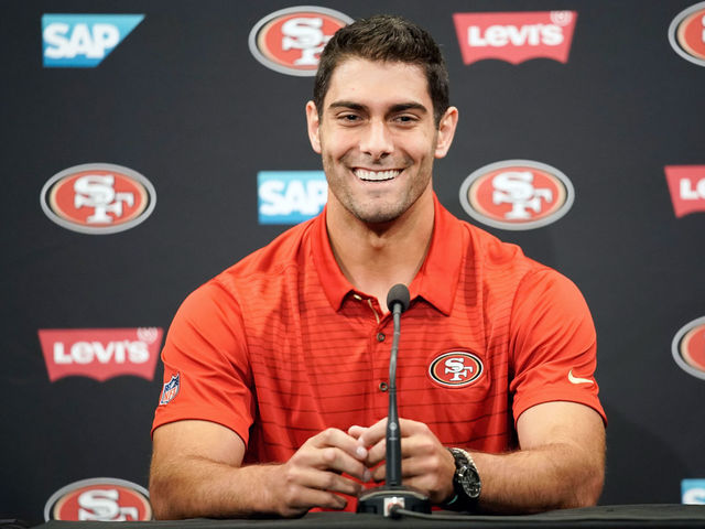 49ers HC Shanahan 'can't promise' Garoppolo will play this year