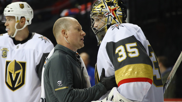 McPhee: Golden Knights not trading for goalie