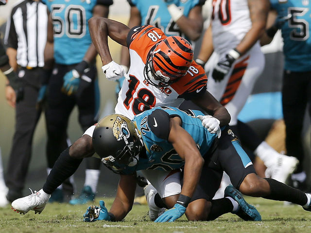 Bengals' Green fined $42K for role in fight vs. Jaguars' Ramsey in Week 9