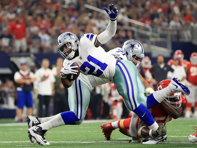 Elliott, Cowboys top improbable Hill TD to beat Chiefs