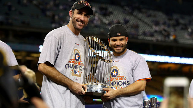 Altuve, Verlander share Babe Ruth Award as postseason co-MVPs