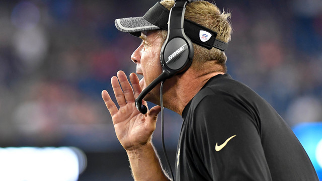 Saints' Payton fined $10K for running onto field in loss to Falcons