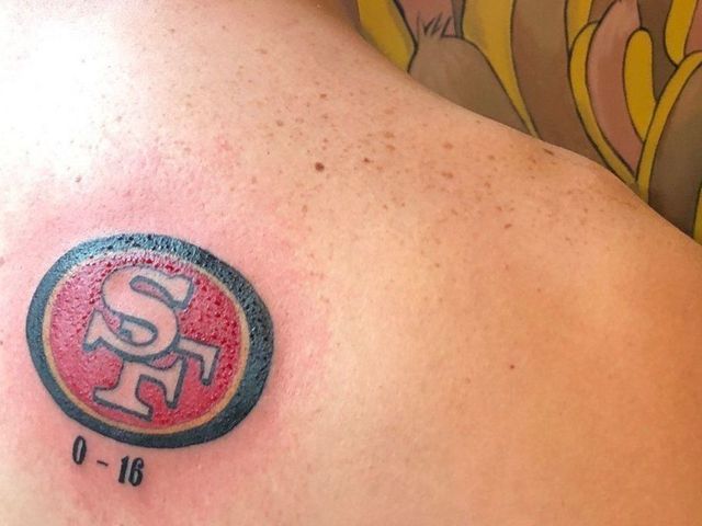 49ers fans get 0-16 tattoos