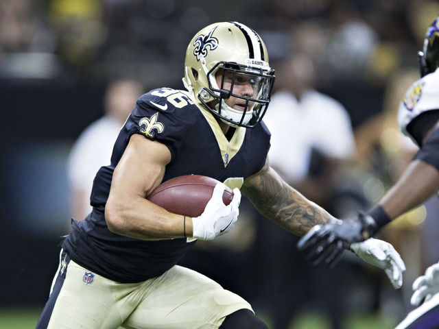 Saints' Lasco taken off field in ambulance with spine injury