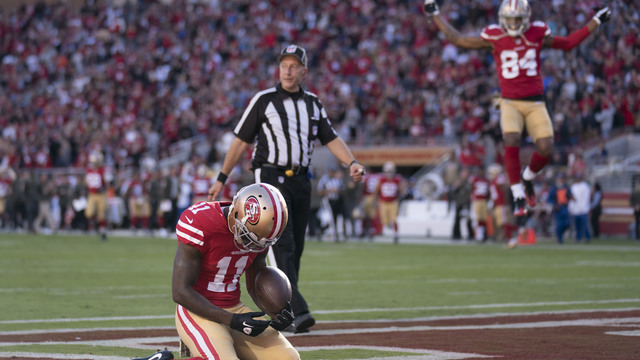 49ers' Goodwin reveals he lost newborn son hours before playing vs. Giants