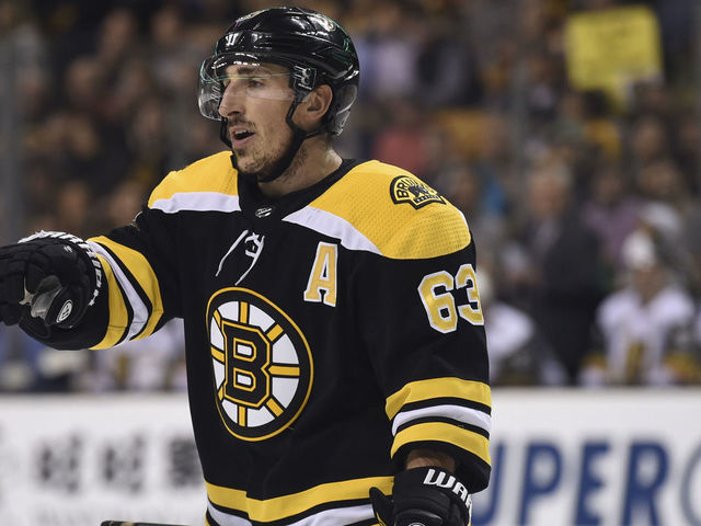 Marchand suspended 5 games for elbowing Johansson