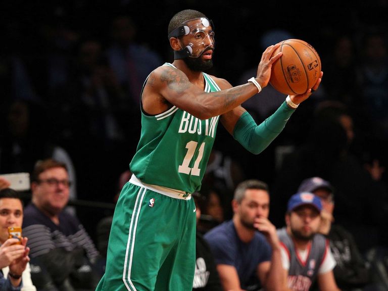 Kyrie Clear mask not ideal, but superior to black