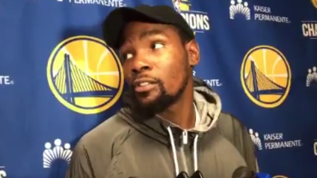 Durant jokes that fear of Embiid's tweets sparked Warriors' comeback