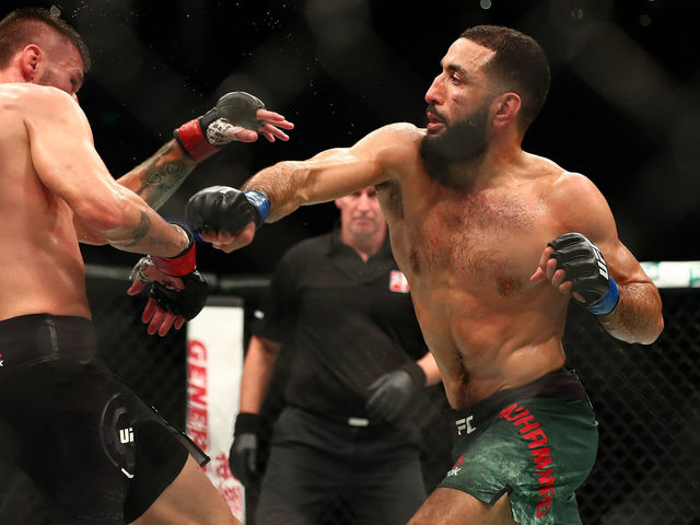 Muhammad takes razor-close striking match over Means at UFC…