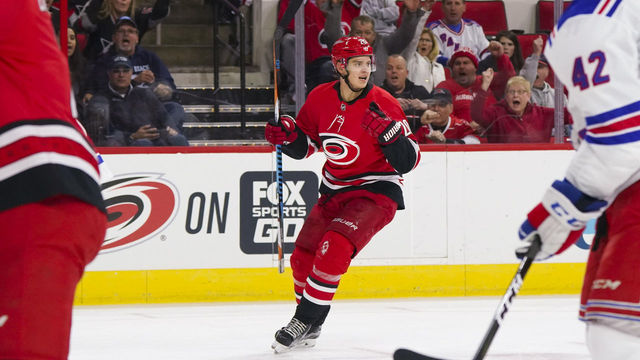 Hurricanes' Aho rebounding from sluggish start to sophomore season