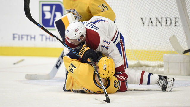 Watch: Predators, Canadiens get into heated brawl
