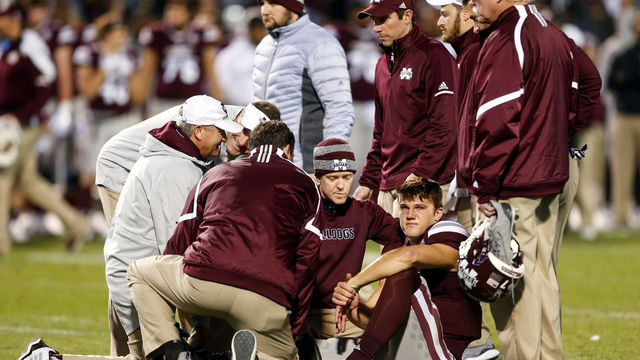 Mississippi State's Fitzgerald diagnosed with dislocated ankle