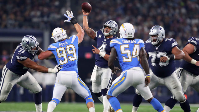 Chargers' McCain puts 'bum' Prescott on blast after win