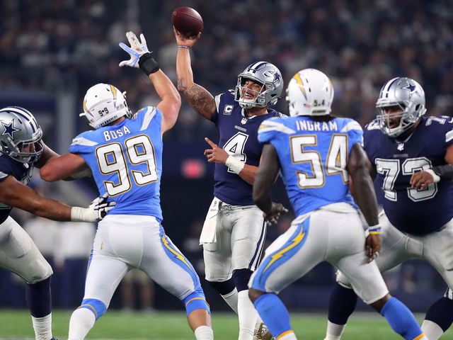 Chargers' McCain puts 'bum' Prescott on blast after win