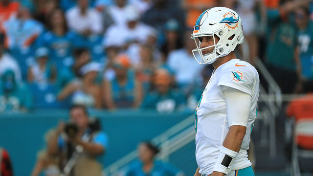 Dolphins' Cutler ruled out vs. Patriots, Moore will start