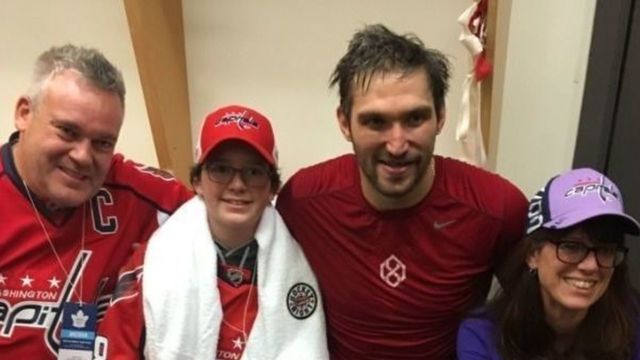 Ovechkin honors goal promise to young cancer survivor